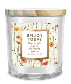 Image of Soy Candle Enjoy Today God Is With You