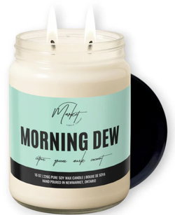 Image of Morning Dew 16 oz. Candle- Clear Jar