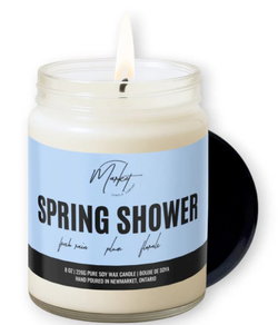Image of Spring Shower 8 oz. Candle- Clear Jar