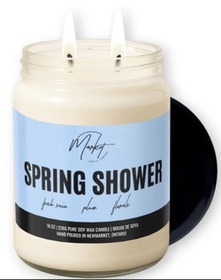 Image of Spring Shower 16 oz. Candle- Clear Jar