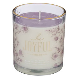 Image of Glass Candle Be Joyful 1 Thess. 5:16