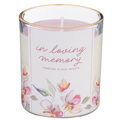 Image of Glass Candle In Loving Memory