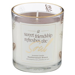 Image of Glass Candle A Sweet Friendship Refreshes the Soul