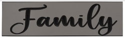 Image of Engraved Sign Family – Smoke – 6′ x 1.75′