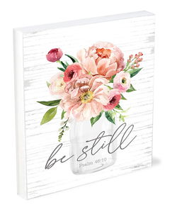 Image of Shelfie Sitter Be Still Floral 4×5