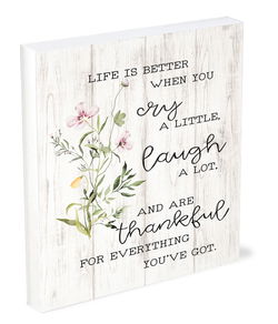 Image of Shelfie Sitter Life Is Better 4×5