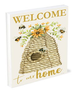 Image of Shelfie Sitter Welcome To Our Home 4×5