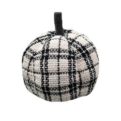 Image of Blk/Wht Plaid Pumpkin – Large
