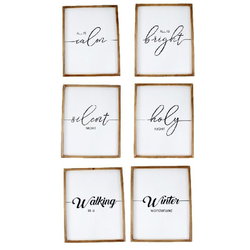 Image of Christmas Carol Signs Assorted