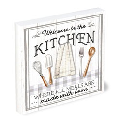 Image of Shelfie Sitter Kitchen Welcome 5×5