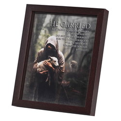 Image of Framed Art 8X10 Lamb He Carried Josh1:9