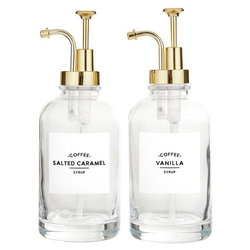 Image of Glass Coffee Syrup Dispenser – Set of 2