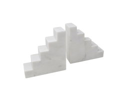 Image of Set of 2 Marble Book Ends