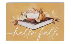 Image of Hello Fall Coffee Book Block