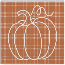 Image of Plaid Pumpkin Block