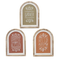 Image of 3 Asst Fall Arch Signs