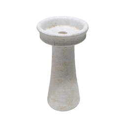 Image of Pillar Candle Holder Cement 4’x8′ Cream Finish