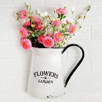 Image of ‘Flower & Garden’ Enamel Pitcher