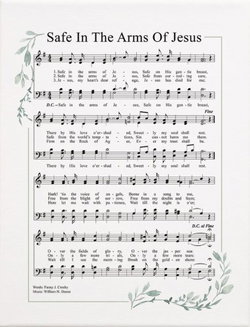 Image of Safe in the Arms Wrapped Canvas