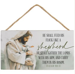 Image of Like A Shepherd Jesus Hanging Sign