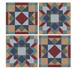 Image of Coaster 4′ Barn Quilt Set