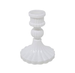 Image of Glass Candleholder White