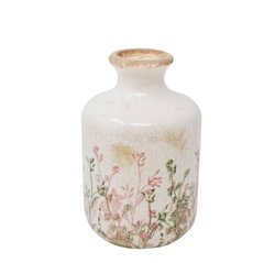 Image of Vase Antic Little Flowers Small