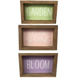 Image of 3 Asst Block Signs (Sold Individually)