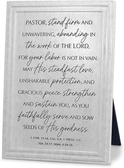 Image of Plaque Tabeltop God Bless Our Pastor