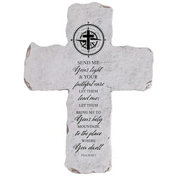 Image of Tabletop Cross Compass Psalm 43:3