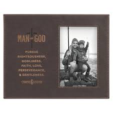 Image of Photo Frame Brown Man of God 1 Tim. 6:11