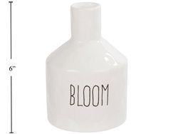 Image of Farmhouse Modern Ceramic Bloom’ Vase, 5.75’H