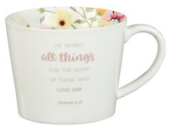Image of Mug All Things Coffee – Romans 8:28 – 13 oz