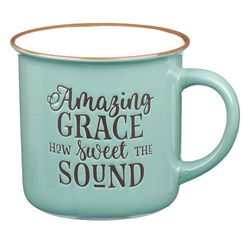 Image of Mug Amazing Grace Green Camp-style