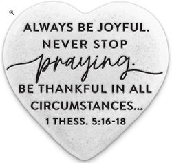 Image of Scripture Stone Hope Heart Be Joyful