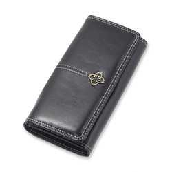 Image of Cross Clutch Wallet – Black