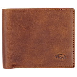 Image of Genuine Leather Wallet Rhino Armor Lt Brown