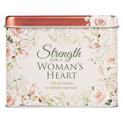 Image of Cards in Tin Strength for a Woman’s Heart