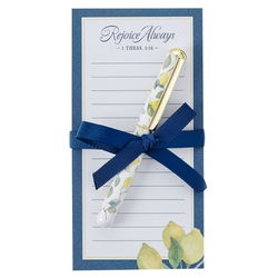 Image of Magnetic Shopping List w/pen Rejoice Always 1 Thess. 5:16