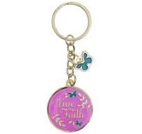 Image of Key Ring Live by Faith
