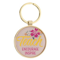 Image of Keychain Teach Encourage Inspire Zeph. 3:17