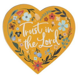 Image of Magnet Yellow Floral Trust in the Lord