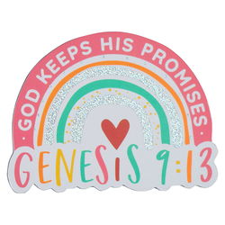 Image of Magnet Rainbow God Keeps His Promises Gen. 9:13