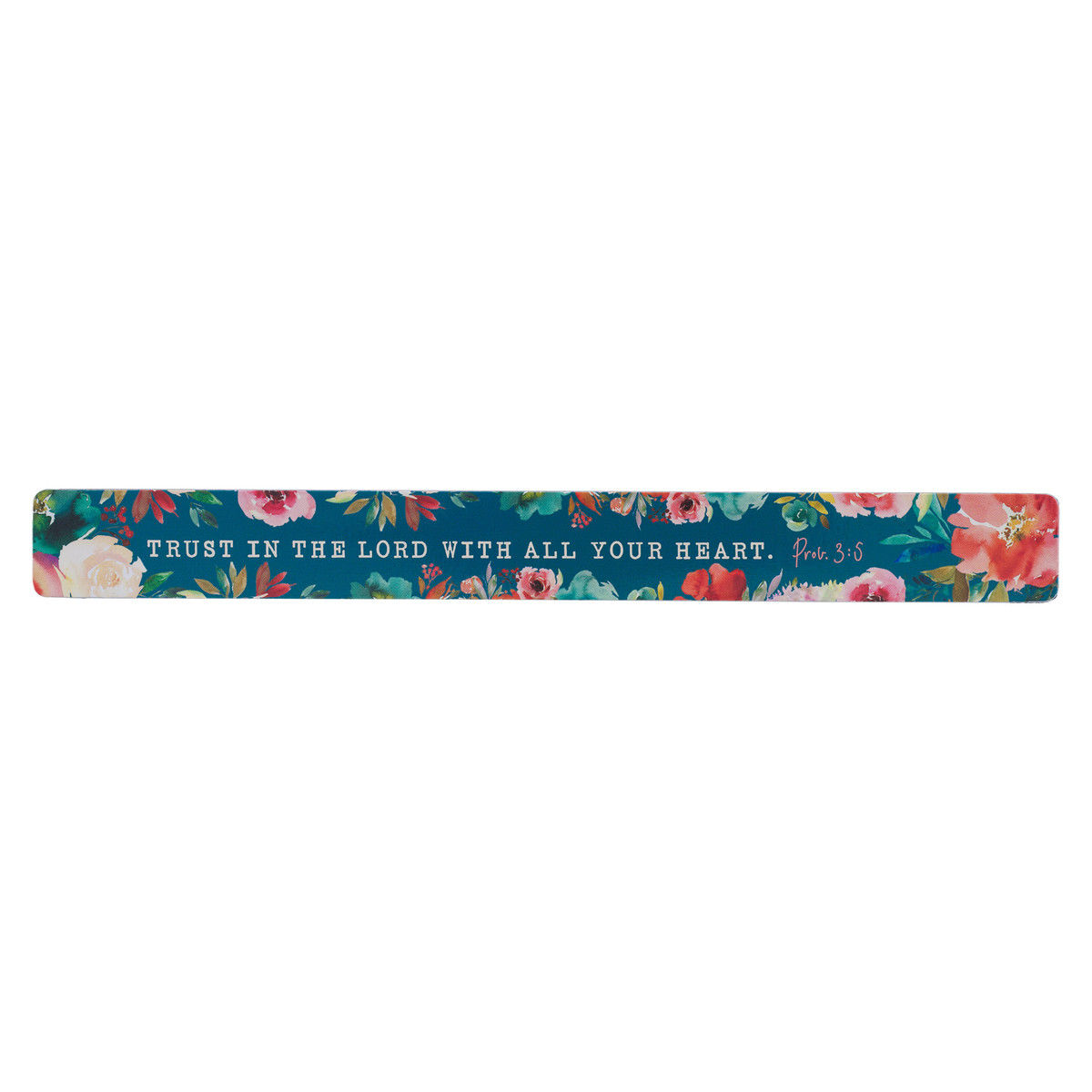 Magnetic Strip Blue Floral Trust in the Lord Prov. 3:5