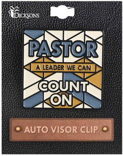 Image of Visor Clip Pastor A Leader We Count On