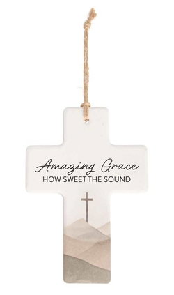 Image of Cross Ornament Amazing Grace