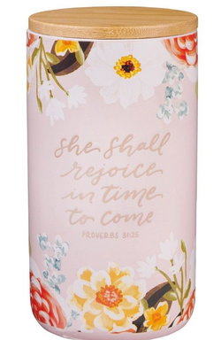 Image of Gratitude Jar w/Cards She Shall Rejoice Prov. 31:25