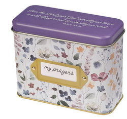 Image of Cards In Tin Multi-floral My Prayers 1 Thess. 5:16-18