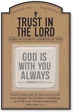 Image of Stonecard Trust The Lord God Is With You