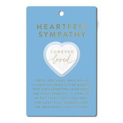 Image of Heart Stone Blue Card Forever Love